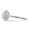 Oval Halo Engagement Diamond Semi-mount Ring