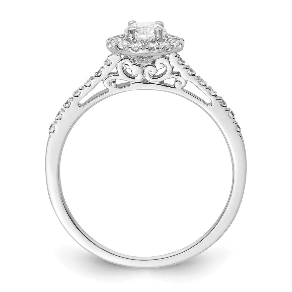 Halo Diamond Semi-mount Engagement Rings