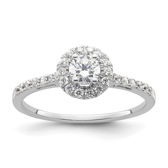 Halo Diamond Semi-mount Engagement Rings