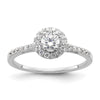 Halo Diamond Semi-mount Engagement Rings