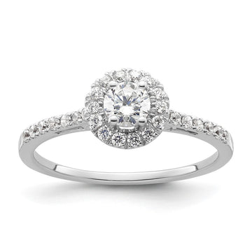 Halo Diamond Semi-mount Engagement Rings