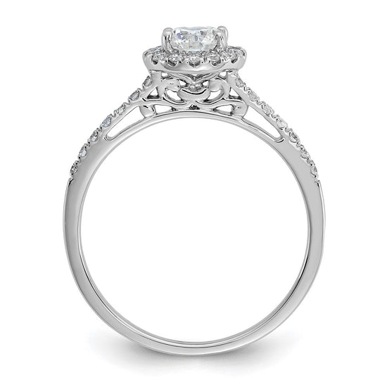 Halo Diamond Semi-mount Engagement Rings