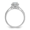 Halo Diamond Semi-mount Engagement Rings