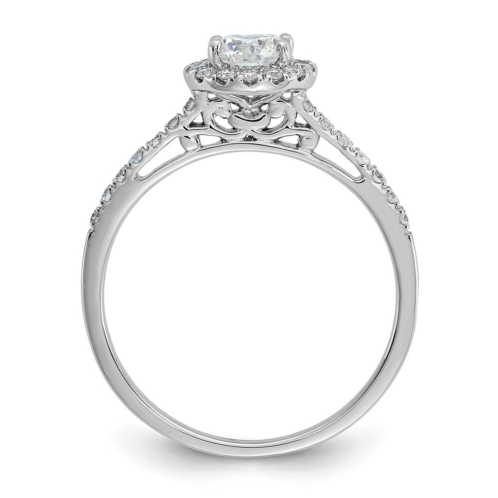Halo Diamond Semi-mount Engagement Rings