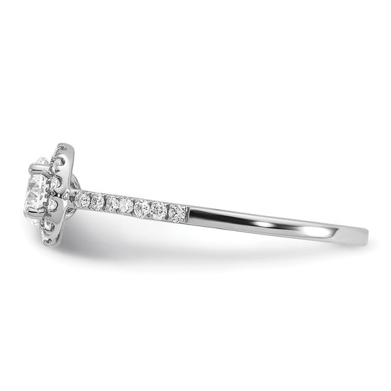 Halo Diamond Semi-mount Engagement Rings