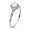 14k White Gold 3/4 carat Lab Grown Diamond VS/SI+ G+ Complete Size 7 Halo Engagement Ring