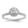 Halo Diamond Semi-mount Engagement Rings