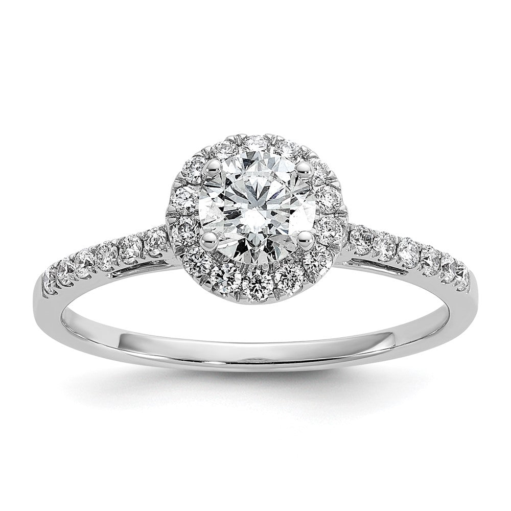 Halo Diamond Semi-mount Engagement Rings
