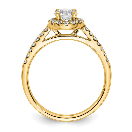 Halo Diamond Semi-mount Engagement Rings