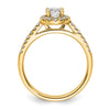 Halo Diamond Semi-mount Engagement Rings