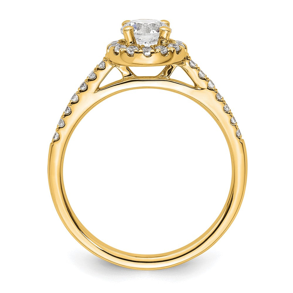 Halo Diamond Semi-mount Engagement Rings