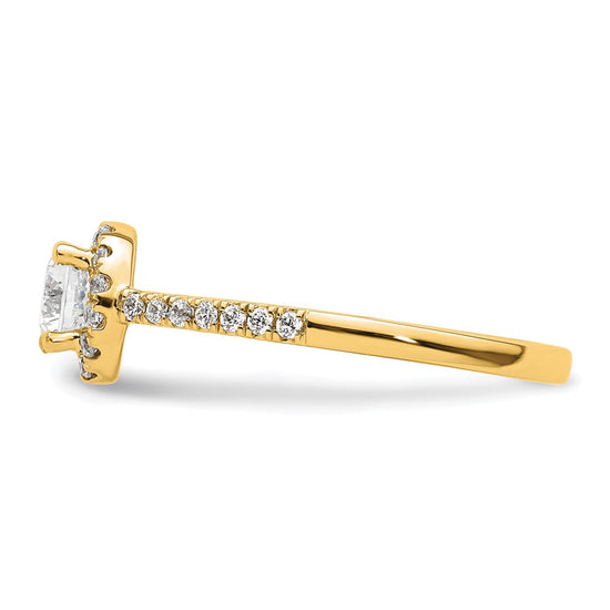 Halo Diamond Semi-mount Engagement Rings
