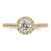 14k 3/4 carat Lab Grown Diamond VS/SI+ G+ Complete Size 6 Halo Engagement Ring