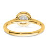 14k 3/4 carat Lab Grown Diamond VS/SI+ G+ Complete Size 6 Halo Engagement Ring