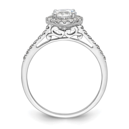 Halo Diamond Semi-mount Engagement Rings