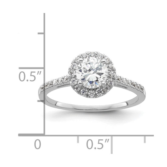 Halo Diamond Semi-mount Engagement Rings