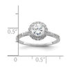 Halo Diamond Semi-mount Engagement Rings