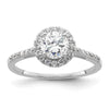 Halo Diamond Semi-mount Engagement Rings