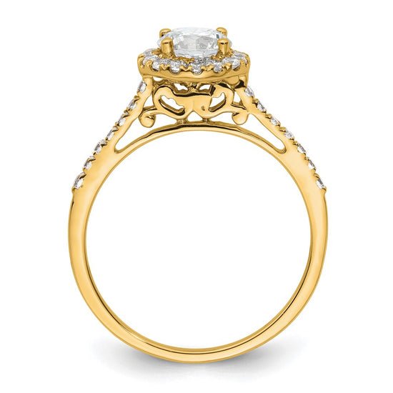Halo Diamond Semi-mount Engagement Rings