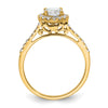 Halo Diamond Semi-mount Engagement Rings