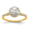 Halo Diamond Semi-mount Engagement Rings