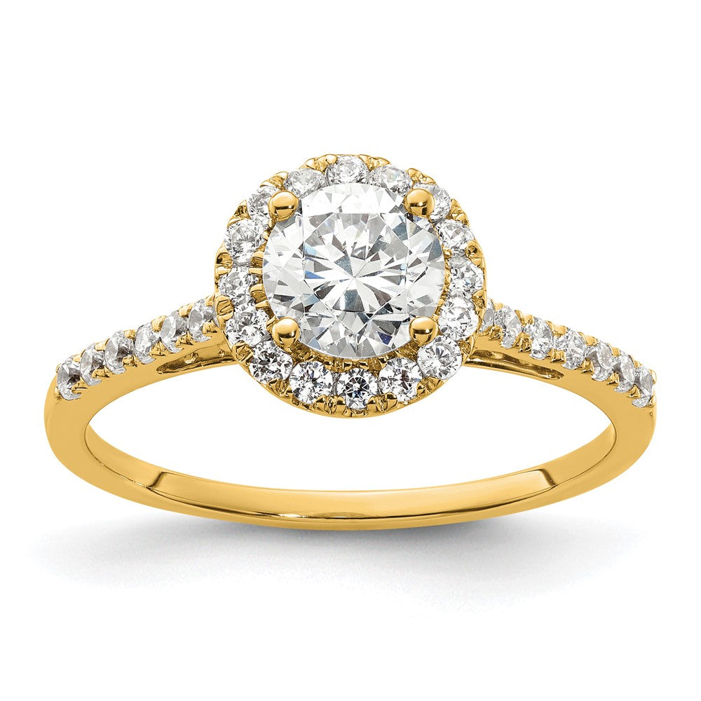 Halo Diamond Semi-mount Engagement Rings