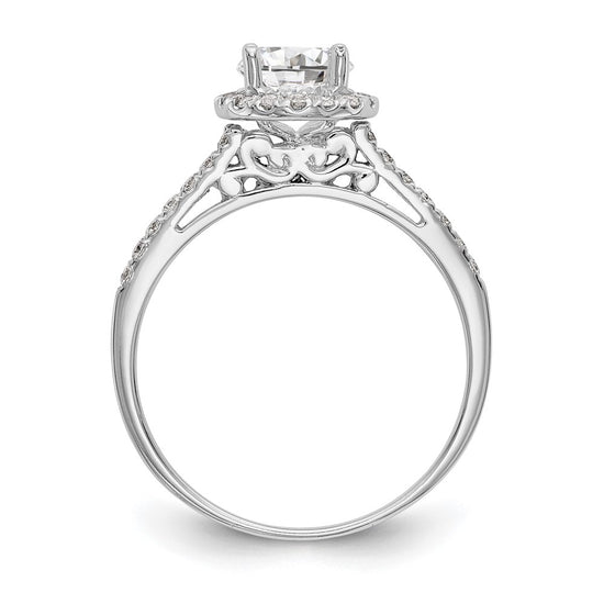 Halo Diamond Semi-mount Engagement Rings