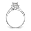 Halo Diamond Semi-mount Engagement Rings