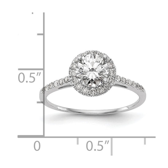 Halo Diamond Semi-mount Engagement Rings