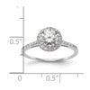 Halo Diamond Semi-mount Engagement Rings