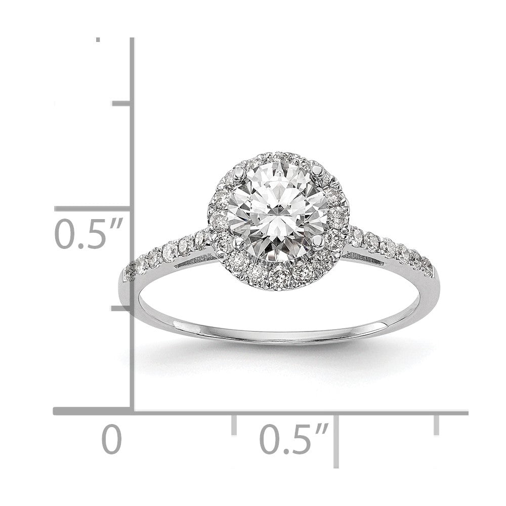 Halo Diamond Semi-mount Engagement Rings