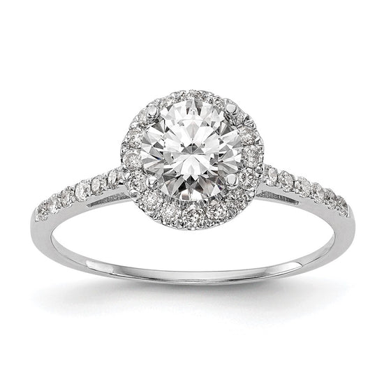 Halo Diamond Semi-mount Engagement Rings