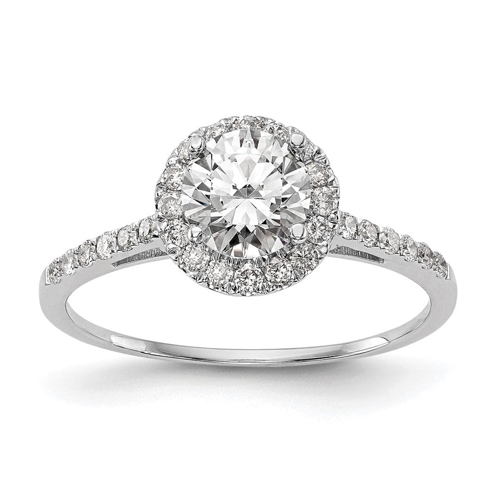 Halo Diamond Semi-mount Engagement Rings