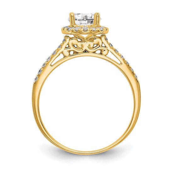 Halo Diamond Semi-mount Engagement Rings