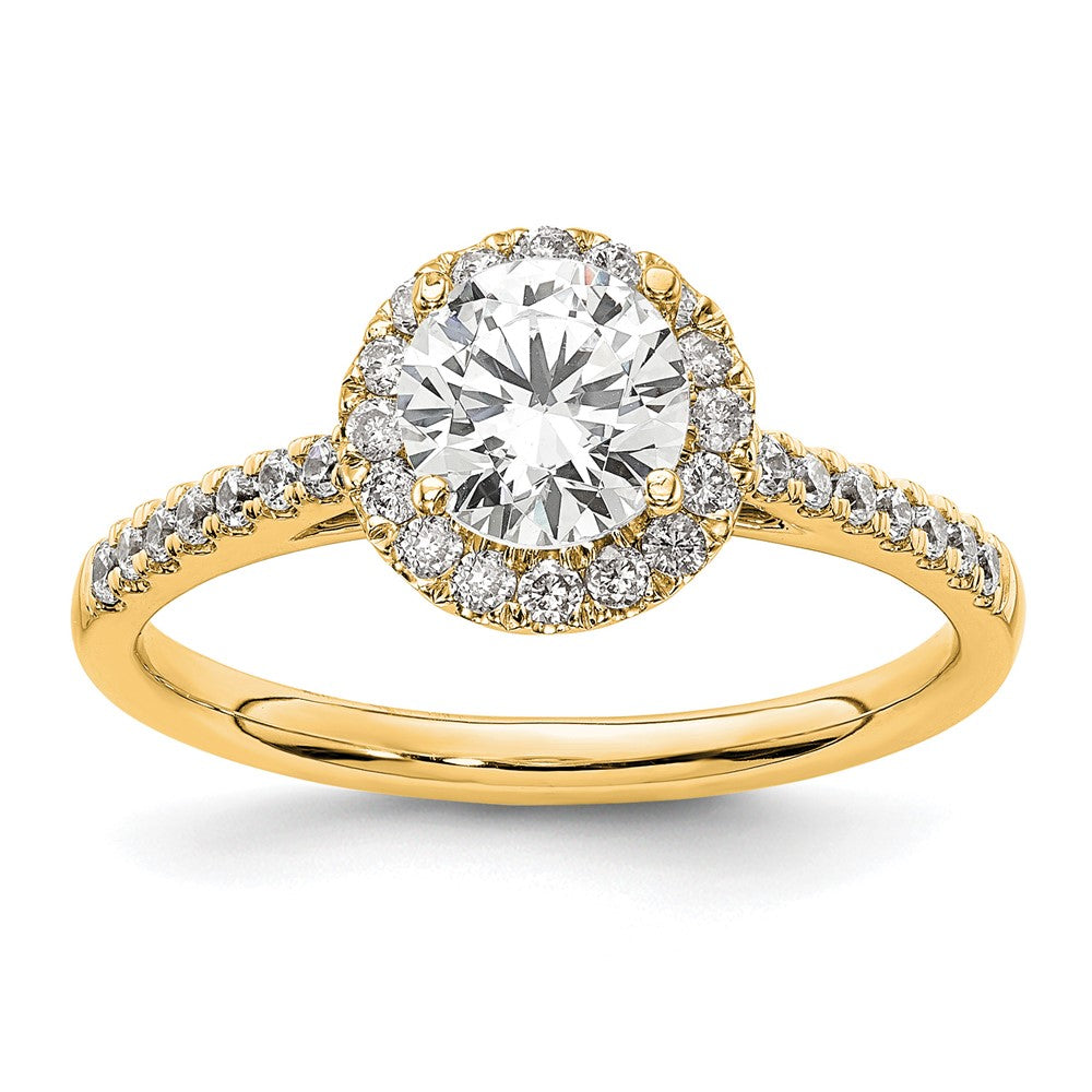 Halo Diamond Semi-mount Engagement Rings