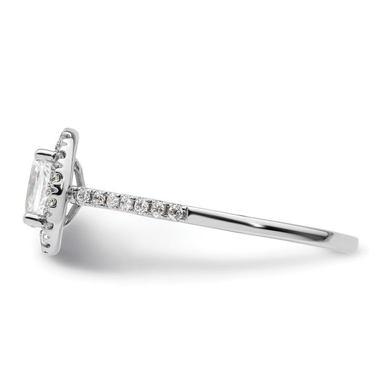 Oval Halo Diamond Semi-mount Engagement Rings