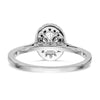 Oval Halo Diamond Semi-mount Engagement Rings
