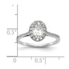 Oval Halo Diamond Semi-mount Engagement Rings