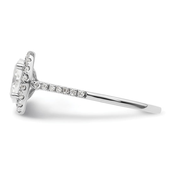 Oval Halo Diamond Semi-mount Engagement Rings