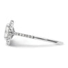 Oval Halo Diamond Semi-mount Engagement Rings
