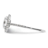 Oval Halo Diamond Semi-mount Engagement Rings
