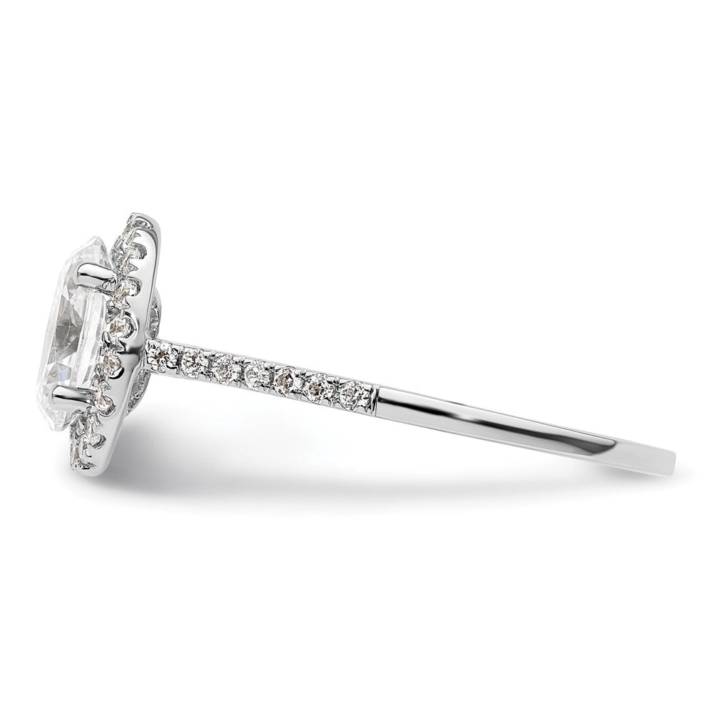 Oval Halo Diamond Semi-mount Engagement Rings