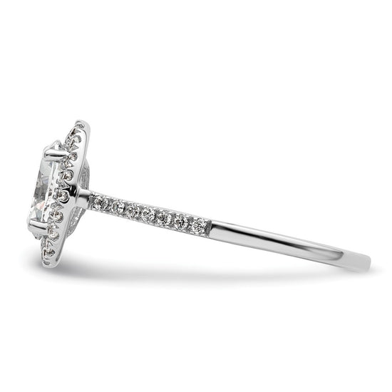 Oval Halo Diamond Semi-mount Engagement Rings