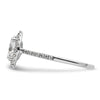 Oval Halo Diamond Semi-mount Engagement Rings