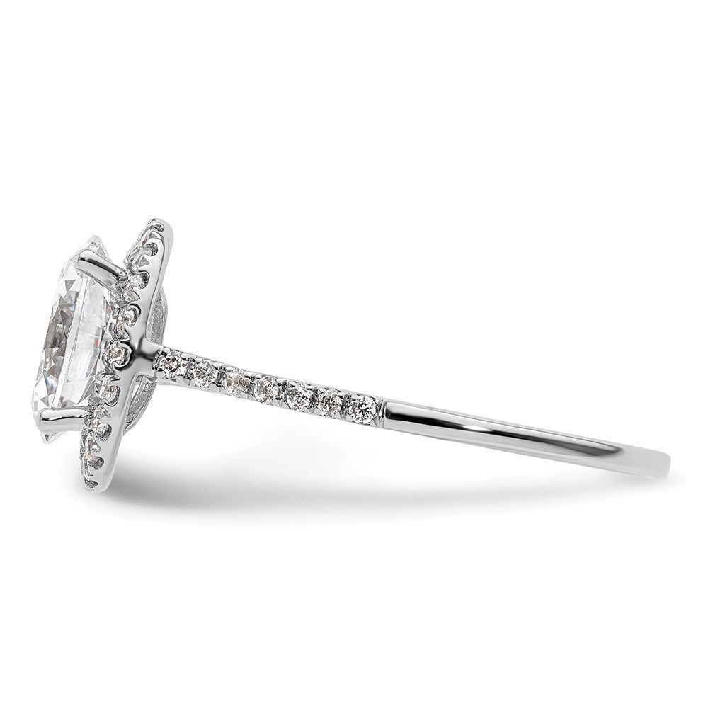 Oval Halo Diamond Semi-mount Engagement Rings