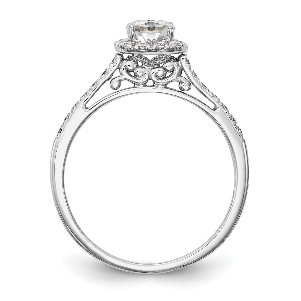 Cushion Halo Diamond Semi-mount Engagement Rings