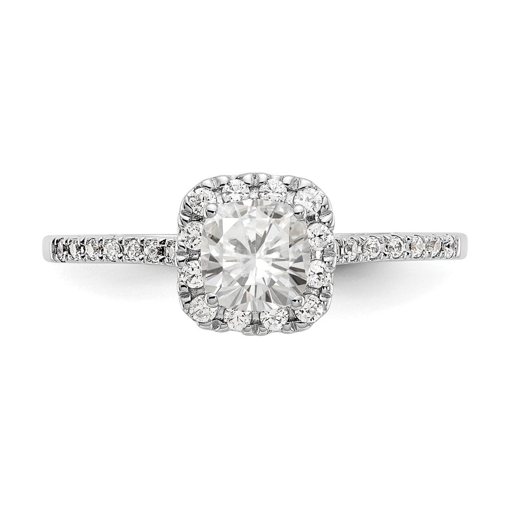 Cushion Halo Diamond Semi-mount Engagement Rings