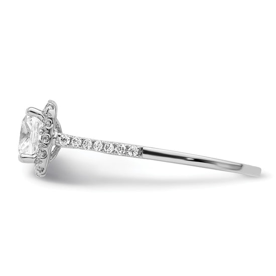 Cushion Halo Diamond Semi-mount Engagement Rings