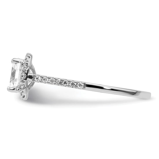 Cushion Halo Diamond Semi-mount Engagement Rings