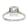 Cushion Halo Diamond Semi-mount Engagement Rings